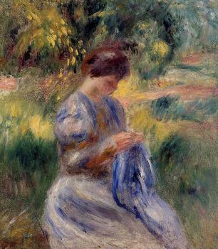 Pierre Auguste Renoir : The Embroiderer